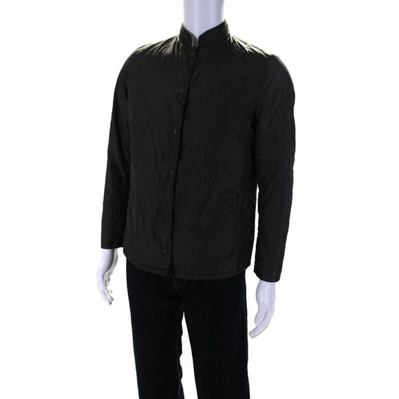 Henry Cottons Mens Collared Long Sleeve Snapped Buttoned Jacket Green Size EUR42 - Picture 2 of 6